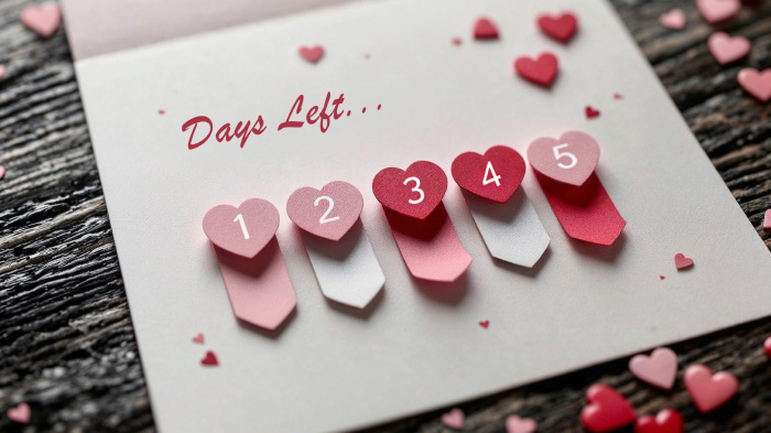 A creative flip-tab card counting down the days until your reunion, building excitement with each turn.