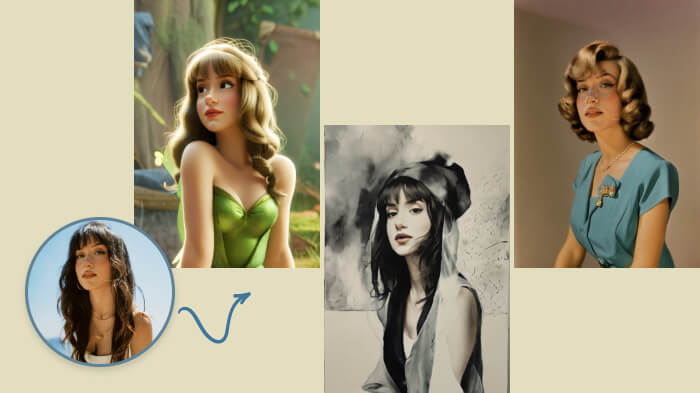 The first snapshot next to its edited forms shows major changes to the Instagram filter