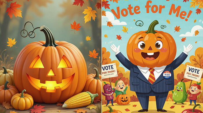 Before and after AI art creation using LightX tools