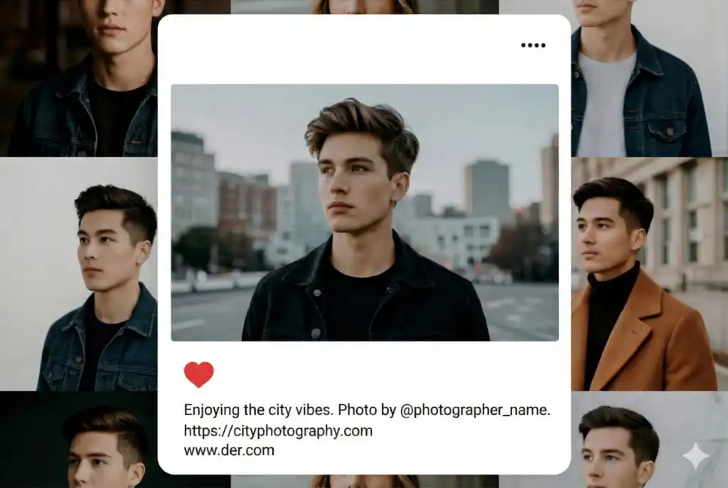 Aesthetic Instagram feed layout showing cool and trendy bio ideas for boys